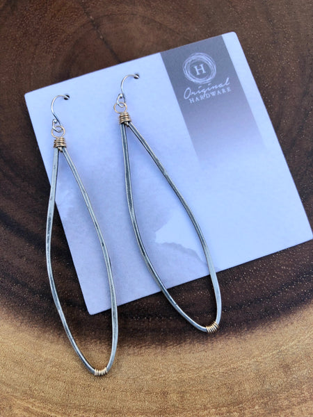 Silver Dahlia Earrings