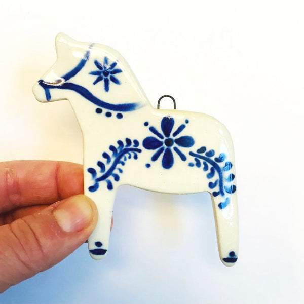 Dala Horse Ceramic Ornament