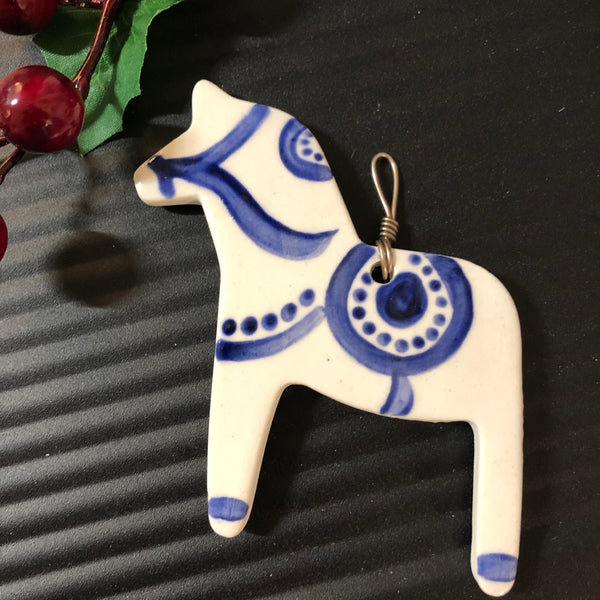Dala Horse Ceramic Ornament