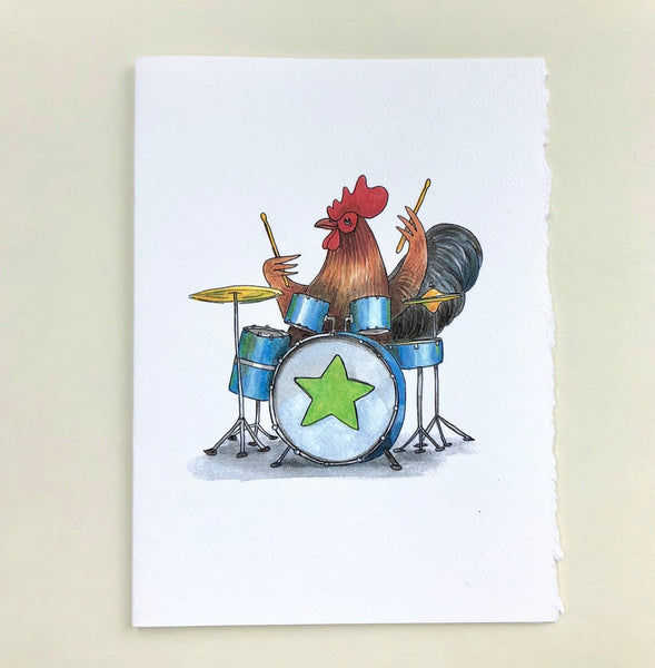Drumming Rooster